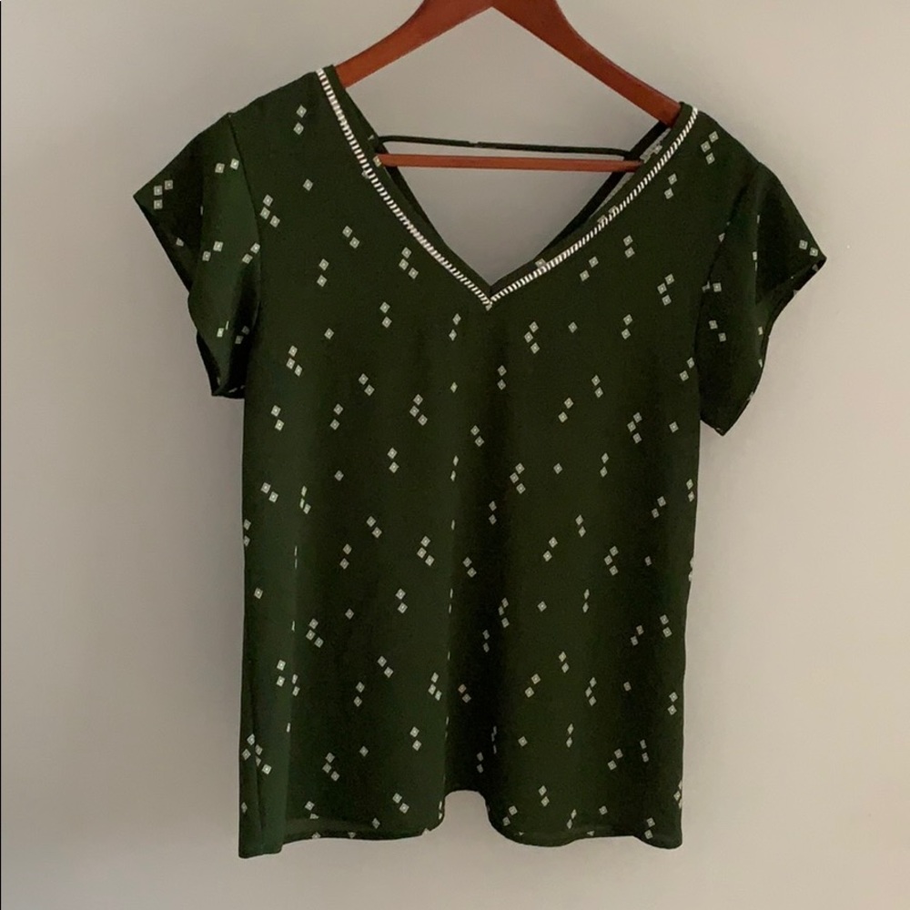 Green Blouse West Kei Blouse